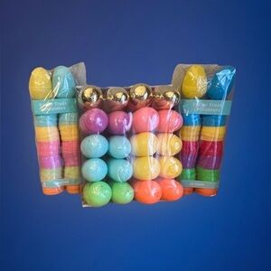 62ct Multicolor Plastic Easter Treat Eggs